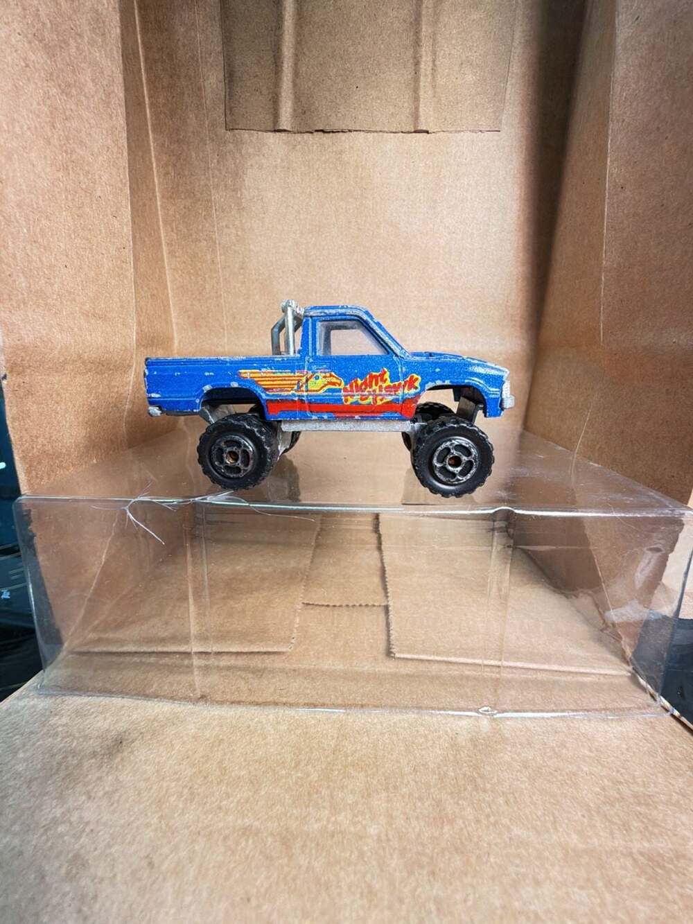 Majorette Toyota Hilux 4x4 Nighthawk Diecast Pickup Truck Blue